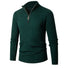 Vertical Bar Half Turtleneck Zipper